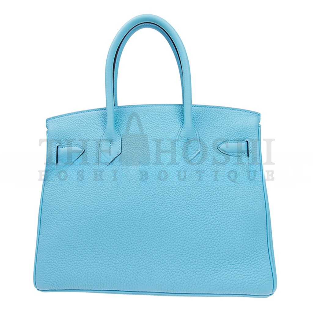 H**me5 BIRKIN 25 EPSOM LEATHER CANDY BLUE GOLD BUCKLE BAG H028369CC7N (25*20*13cm) Master Quality